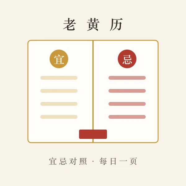 老黄历当日宜忌页面