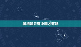 属相是只有中国才有吗，十二生肖只是中国有还是世界都有？