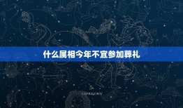 什么属相今年不宜参加葬礼，逝者属马的，什么生肖不能出席追悼会？