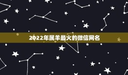 2022年属羊最火的微信网名，2021年属羊的微信网名