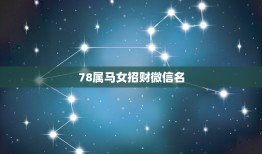 78属马女招财微信名，属马用什么头像最旺财