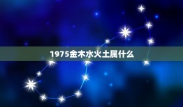 1975金木水火土属什么，农历1975年4月29日五行属什么