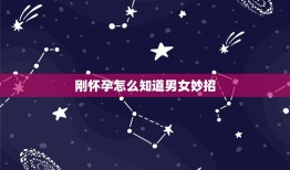 刚怀孕怎么知道男女妙招，问大家一下，刚怀孕测男女最准的方法是什么？