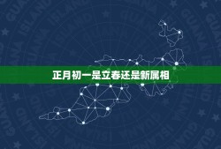 正月初一是立春还是新属相，生肖属相是从正月初一开始算还是从立春开始算？