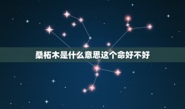 桑柘木是什么意思这个命好不好，命理中的桑梓木代表啥意思，和其他的木有啥