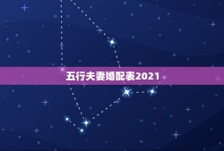 五行夫妻婚配表2021，五行命理