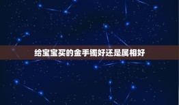 给宝宝买的金手镯好还是属相好，给孩子戴黄金首饰好还是银首饰好？