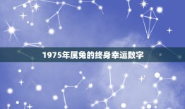 1975年属兔的终身幸运数字，1975年属兔的金牛座幸运数字是多少？