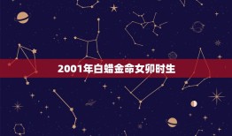 2001年白蜡金命女卯时生，2001年3月19日卯时男八字