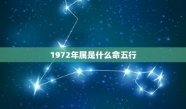 1972年属是什么命五行，请问1965年出生的属五行中的什么命