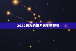 2022最火的网名男生带符号，2023最火的网名带符号