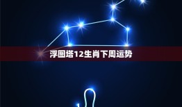 浮图塔12生肖下周运势，2019十二生肖运势详解