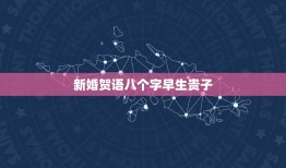 新婚贺语八个字早生贵子，结婚祝福语8个字