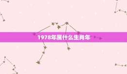 1978年属什么生肖年，1979年出生的人是什么属相的？