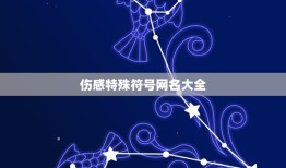 伤感特殊符号网名大全，伤感带符号网名