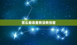 怎么看命里有没有伤官，命里四柱都有伤官，怎么解释？