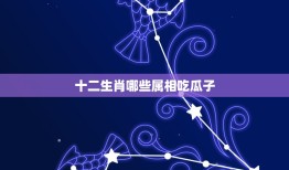 十二生肖哪些属相吃瓜子，求十二生肖所对应的的属相