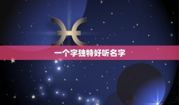 一个字独特好听名字，一个字独特好听名字网名