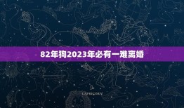 82年狗2023年必有一难离婚(星象预示夫妻关系危机)