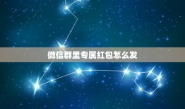 微信群里专属红包怎么发，专属红包id怎么设置？