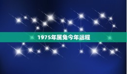 1975年属兔今年运程，1975年属兔人的命运