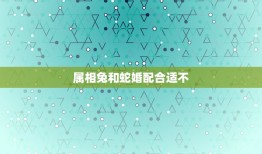 属相兔和蛇婚配合适不，属相兔和蛇的婚配如何