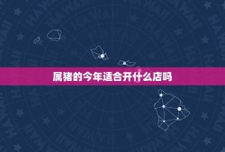 属猪的今年适合开什么店吗，属猪人能开餐饮吗？今年运程怎样？