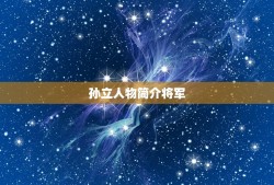 孙立人物简介将军，孙立人将军简介