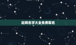 起网名字大全免费取名，取网名字大全免费查询