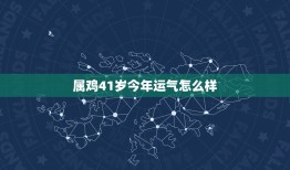 属鸡41岁今年运气怎么样，属鸡的今年虚岁四十今年运气怎么样？