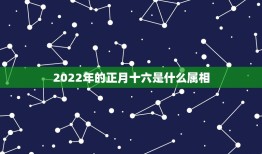 2022年的正月十六是什么属相，正月十六是什么生肖