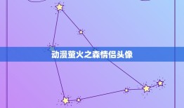 动漫萤火之森情侣头像，情侣头像一对两张动漫