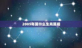 2005年属什么生肖属相，2005年是什么属相