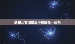 属相三合但星座不合能在一起吗，你们相信星座和属相配偶吗？