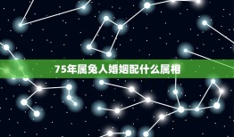 75年属兔人婚姻配什么属相，1964年属龙与1975年属兔的婚姻配吗？