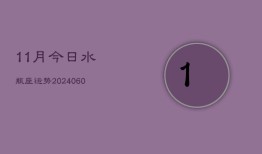 11月今日水瓶座运势(20240605)