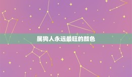 属狗人永远最旺的颜色(介绍究竟是哪种颜色)