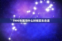 1990年属马什么时候买车合适，属马的人在2016年买车怎么样