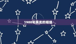 1988年属龙的姻缘(命运多舛何时结束)