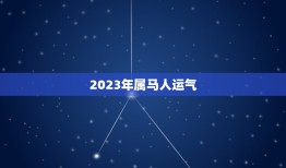 2023年属马人运气(大好机会抓住发展先机)