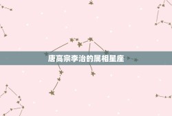 唐高宗李治的属相星座，李治唐高宗是什么星座