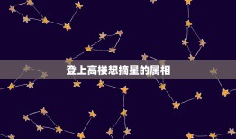 登上高楼想摘星的属相，登上高楼想摘星，冬风一吹全身抖。猜一生肖