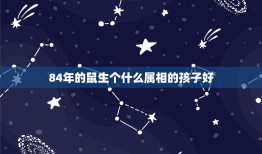 84年的鼠生个什么属相的孩子好，84年属鼠的女应生什么属相的二胎宝宝好