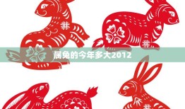 属兔的今年多大2012(如何算出你的年龄)