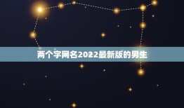 两个字网名2022最新版的男生，2023最新男俩字网名