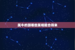 属牛的跟哪些属相能合得来，属牛和什么属相最相配 详细