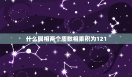 什么属相两个质数相乘积为121，两个质数相乘的积一定是什么？