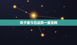 双子座今日运势一星浪网(好运连连财运亨通)