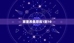 家里养鱼忌讳1到10，家养鱼1到50风水数字