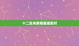 十二生肖属相星座配对，星座、生肖配对